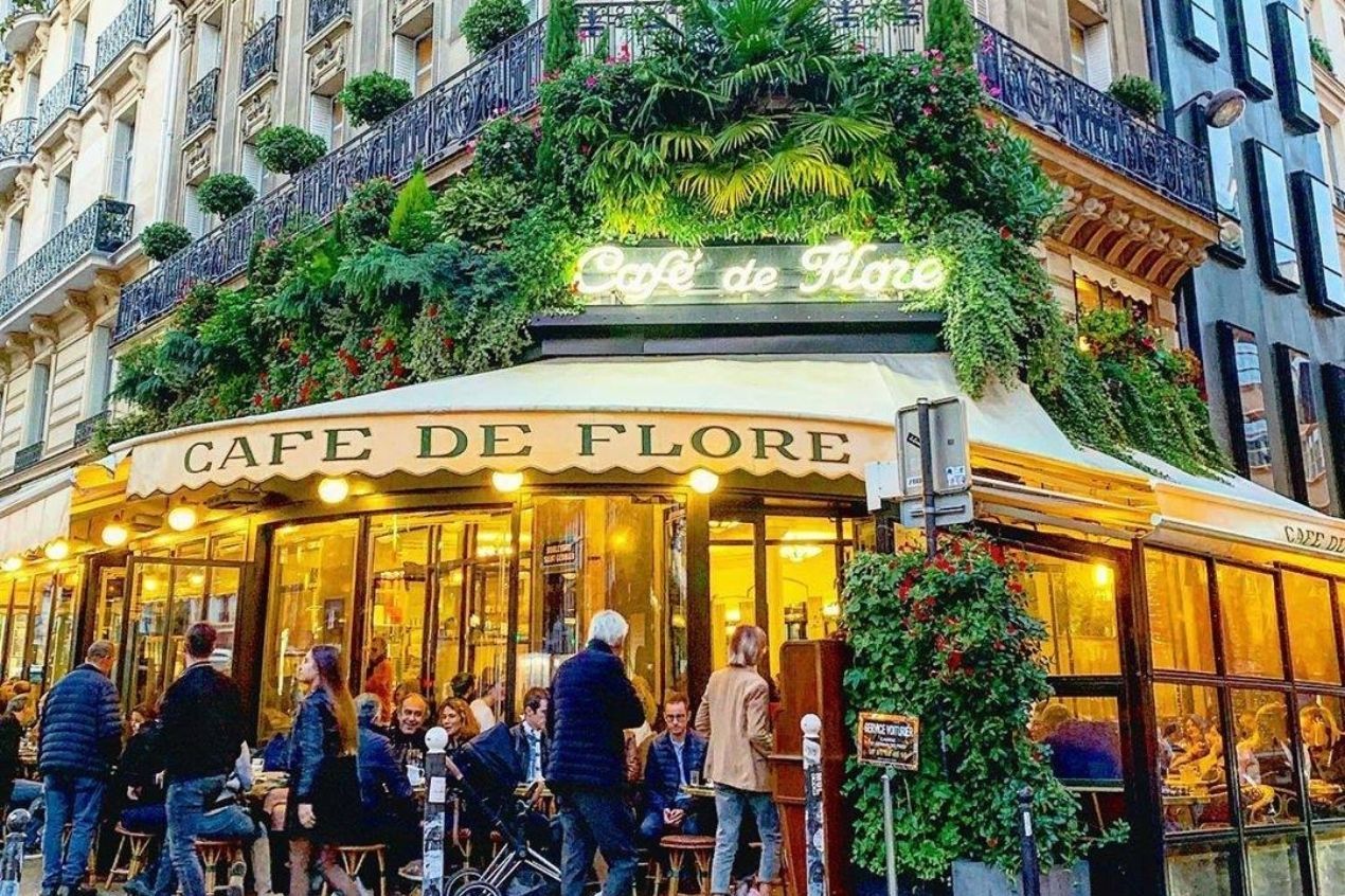 Paris Cafe Photograph Bar Du Central Large Wall Art French 